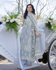 Rang Rasiya Lawn Luxury Embroidered Dress 3 Piece Unstitched / Stitched