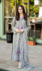 Mushq Embroidered Lawn Cotton Collection 3 piece Unstitched / Stitched