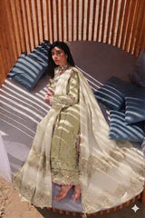 Qalamkar Luxury Lawn Chikan Kari Embroidery Collection 3 Piece Unstitched / Stitched