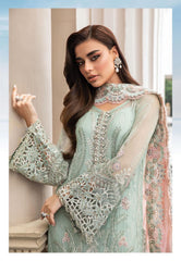 Maria B Embroidered Chiffon Collection 3 Piece Unstitched / Stitched