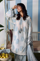 Maria B Luxury Lawn Embroidered 3 piece Unstitched / Stitched