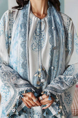 Maria B Luxury Lawn Embroidered 3 piece Unstitched / Stitched