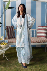 Maria B Luxury Lawn Embroidered 3 piece Unstitched / Stitched