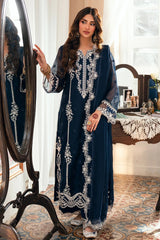 Azure luxury Chiffon Embroidered 3 Piece Unstitched / Stitched