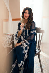 Azure luxury Chiffon Embroidered 3 Piece Unstitched / Stitched