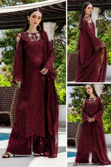Adan Libas Luxury Lawn Embroidered Chikankari 3 Piece Unstitched / Stitched