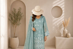 Rangre Embroidered Luxury Chiffon 3 Piece Unstitched / Stitched