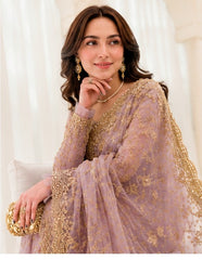 Indian Luxury Net Hand Work Embroidered Saree Unstitched / Stitched