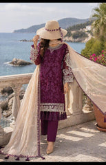 Hush-E-Suroshi Luxury Chiffon Embroidered 3 Piece Unstitched / Stitched