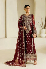 Alizeh Chiffon Embroidered & Hand Embellished 3 piece Unsitched / Stitched