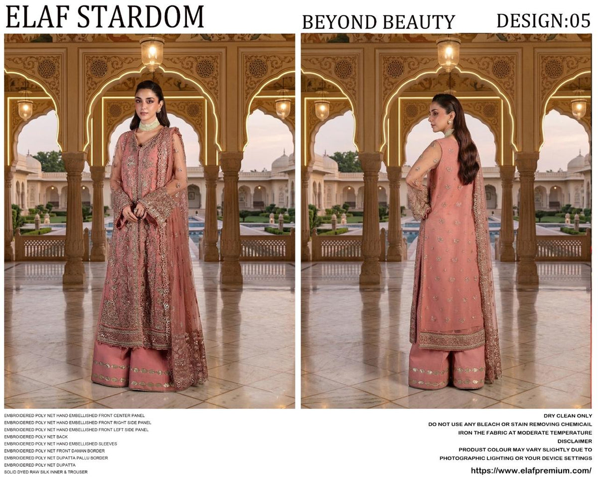 Elaf Wedding Net Collection Embroidery Unstiched / Stitched
