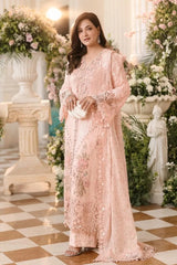 Maria B Embroidered Chiffon Collection 3 Piece Unstitched / Stitched