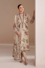 Alizeh Chiffon Embroidered & Hand Embellished 3 piece Unsitched / Stitched