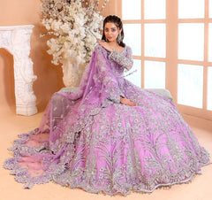 Kashees Wedding Net Maxi Collection Embroidery 3Pices Unstiched / Stitched
