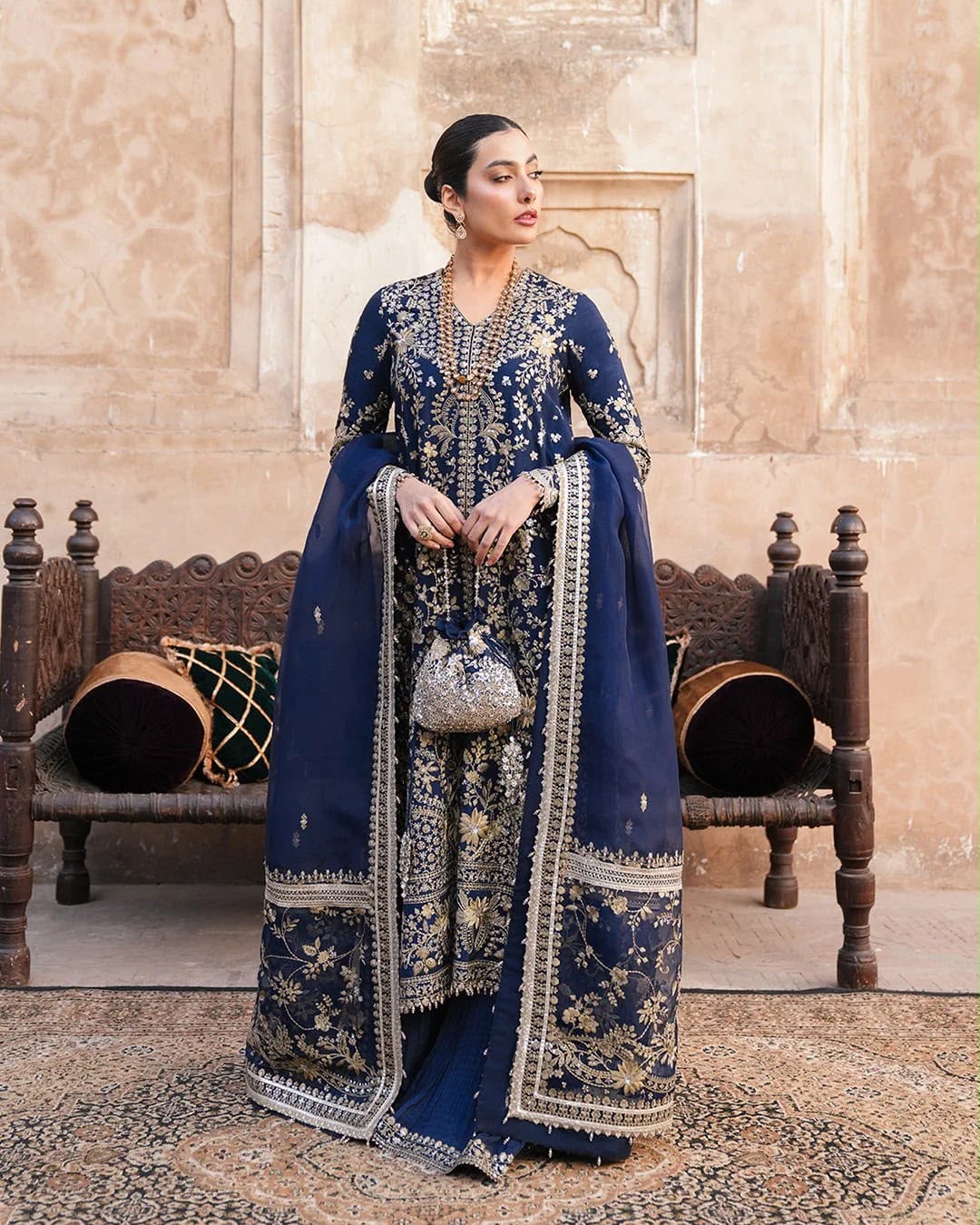 Faiza Saqlain Luxury Chiffon Emb Collection 3Piece Unstitched / Stitched