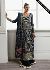 Crimson Luxury Organza Dress Embroidered 3 Piece Unstitched / Stitched