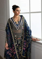 Crimson Luxury Organza Dress Embroidered 3 Piece Unstitched / Stitched