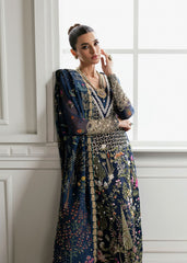 Crimson Luxury Organza Dress Embroidered 3 Piece Unstitched / Stitched