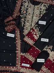 Ethnic Luxury Silk Collection Embroidered 3 piece Unstitched / Stitched