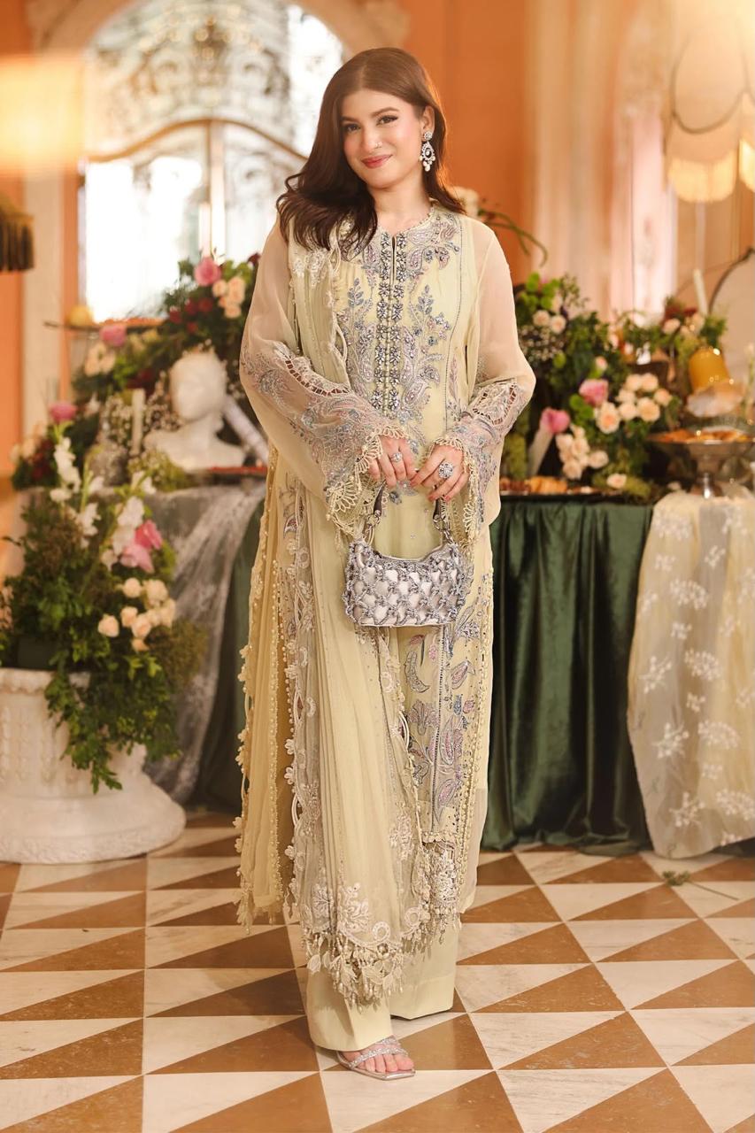 Maria B Embroidered Chiffon Collection 3 Piece Unstitched / Stitched