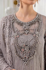 Maria B Embroidered Chiffon Collection 3 Piece Unstitched / Stitched