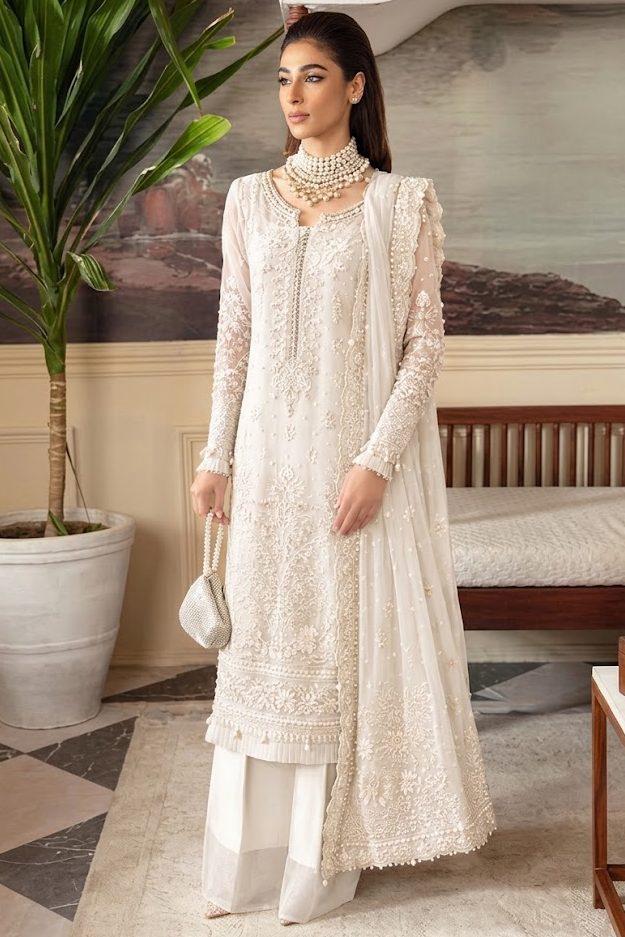 Flossie Luxury Embroidered Organza 3 Piece Unstitched / Stitched
