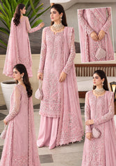 Flossie Luxury Embroidered Chiffon 3 Piece Unstitched / Stitched