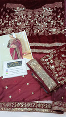 Jazmin Wedding Net Saree Collection Embroidery Unstiched