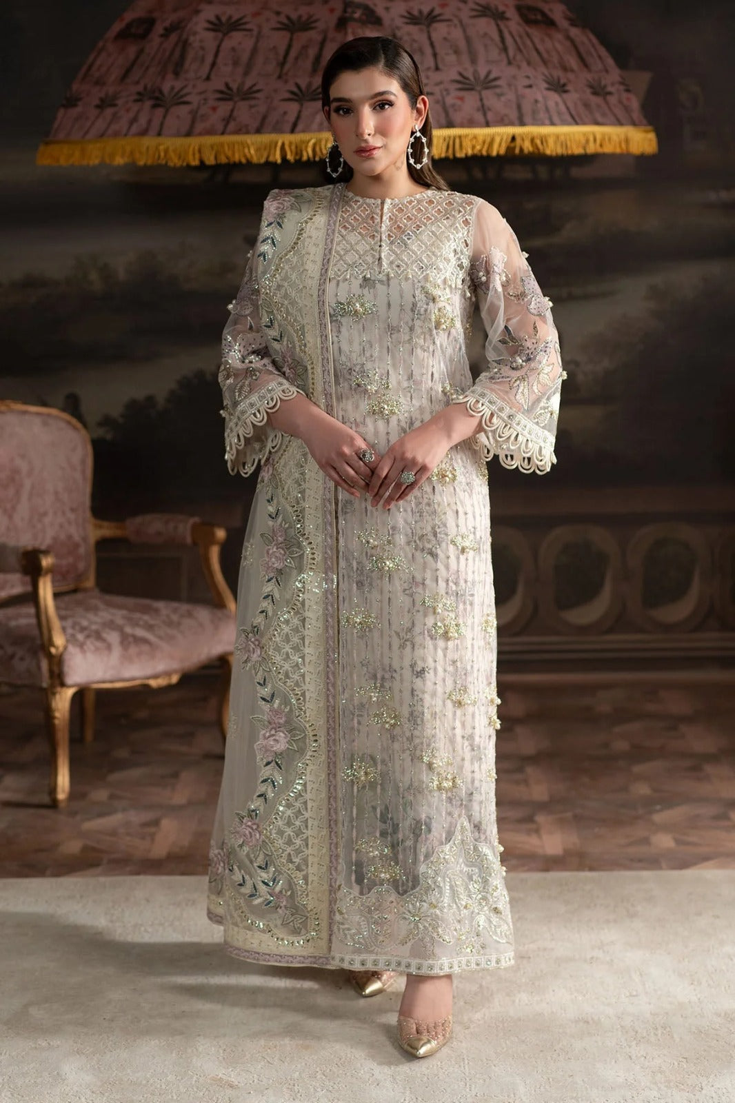 Nureh Elanora Luxury Formals Collecion 3 Piece Unstitched