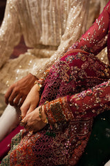 Nureh Embroidered Luxury Chiffion 3 piece Unstitched / Stitched