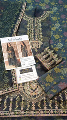 Mohagni Luxury Lawn Embroidered 3 Piece Unstitched / Stitched