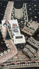 Aneela's Luxury Chiffon Embroidered Collection 3 Piece Unstitched / Stitched