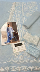 Azure Luxury Embroidered Chiffon 3 Piece Unstitched / Stitched