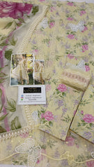 Maria B Luxury Lawn Embroidered 3 piece Unstitched / Stitched