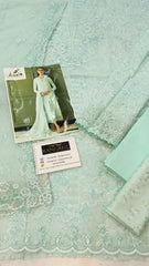 Qalamkar Lawn Chikan Kari Embroidered 3 Piece Unstitched / Stitched
