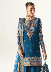 Kanwal Malik  Soft Raw Silk Formal Wear Dress Embroidered 3 Piece Unstitched/ Stitched
