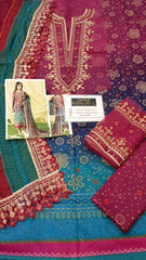 Nureh Printed Lawn Collection 3 piece Unstitched / Stitched