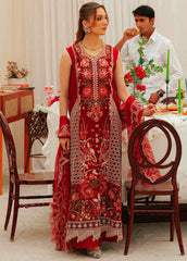 Mahnoor Embroidered Luxury Lawn 3 Piece Unstitched / Stitched