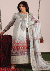 Nureh Luxury Lawn Embroidered 3 piece Unstitched / Stitched