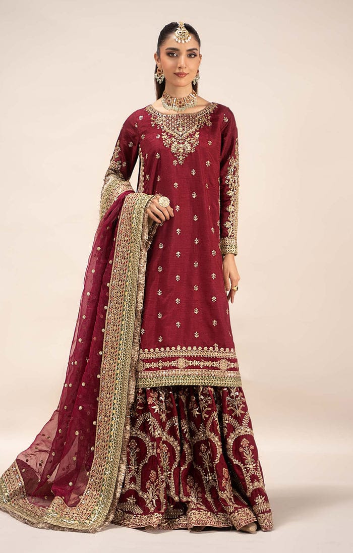 Maria B Raw Silk Luxury Collection 3 piece Unstitched / Stitched