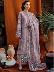 Akbar Aslam Lawn Chikan kari Embroidered 3 Piece Unstitched / Stitched