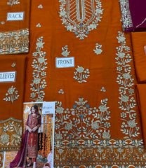 Asim Jofa Embroidered Luxury Chiffon 3 Piece Unstitched / Stitched