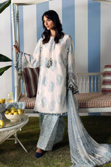 Maria B Luxury Lawn Embroidered 3 piece Unstitched / Stitched