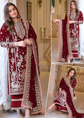 Aneela's Luxury Lawn Embroidered 3 Piece Unstitched / Stitched