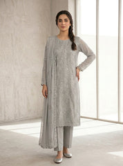 Rangrez Luxury Chiffon Embroidered 3 Piece Unstitched / Stitched