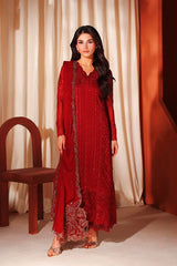 Azure Luxury Chiffon Embroidered 3 Piece Unstitched / Stitched