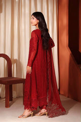 Azure Luxury Chiffon Embroidered 3 Piece Unstitched / Stitched