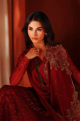 Azure Luxury Chiffon Embroidered 3 Piece Unstitched / Stitched