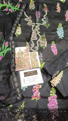 Maria B Luxury Lawn Embroidered 3 piece Unstitched / Stitched