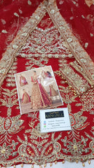 Bridal Luxury Net Maxi Embroidered 3 Piece Unstitched / Stitched